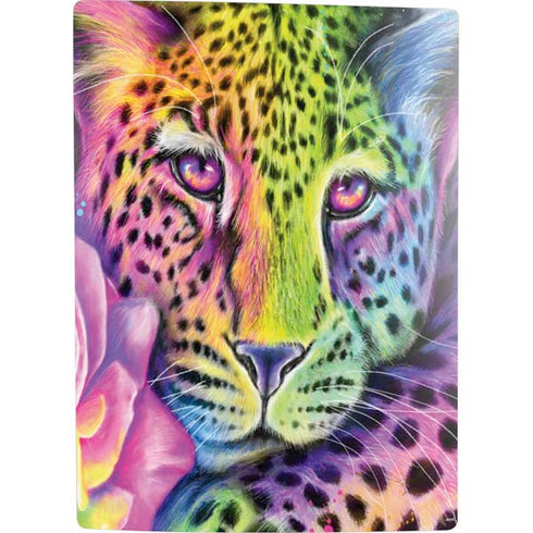 Neon Rainbow Cheetah with Rose by Sheena Pike PS5 Digital Edition Bundle Skin