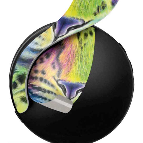 Neon Rainbow Cheetah with Rose by Sheena Pike PULSE 3D Wireless Headset for PS5 Skin