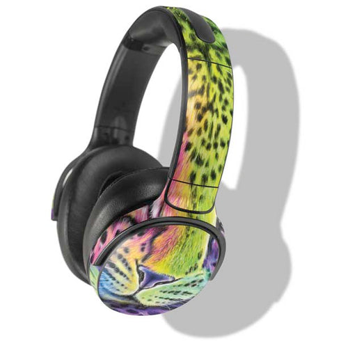 Neon Rainbow Cheetah with Rose by Sheena Pike Skullcandy Venue Skin