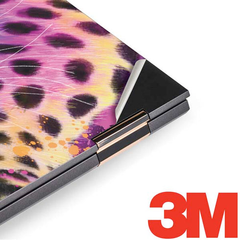 Neon Rainbow Cheetah with Rose by Sheena Pike HP Spectre Skin