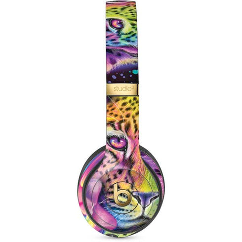Neon Rainbow Cheetah with Rose by Sheena Pike Studio Wireless 3 Skin