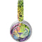 Neon Rainbow Cheetah with Rose by Sheena Pike Surface Headphones Skin