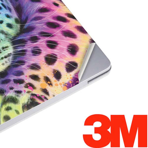 Neon Rainbow Cheetah with Rose by Sheena Pike Surface Laptop 2 Skin