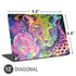 Neon Rainbow Cheetah with Rose by Sheena Pike Universal Laptop 12in (9.8 x 6.8in) Skin
