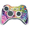 Neon Rainbow Cheetah with Rose by Sheena Pike Xbox 360 Wireless Controller Skin
