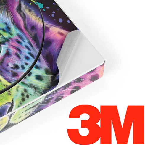 Neon Rainbow Cheetah with Rose by Sheena Pike Xbox Adaptive Controller Skin