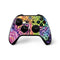 Neon Rainbow Cheetah with Rose by Sheena Pike Xbox One X Controller Skin