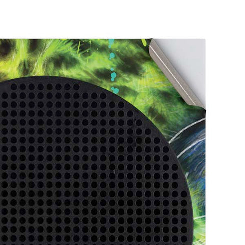 Neon Rainbow Cheetah with Rose by Sheena Pike Xbox Series S Console Skin