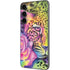 Neon Rainbow Cheetah with Rose by Sheena Pike Galaxy S23 FE Skin