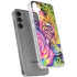 Neon Rainbow Cheetah with Rose by Sheena Pike Galaxy S24 Plus Clear Case
