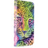 Neon Rainbow Cheetah with Rose by Sheena Pike iPhone 15 Pro Folio Case