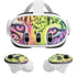 Neon Rainbow Cheetah with Rose by Sheena Pike Meta Quest 3 Skin