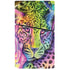 Neon Rainbow Cheetah with Rose by Sheena Pike PS5 Slim Disk Bundle Skin