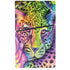 Neon Rainbow Cheetah with Rose by Sheena Pike PS5 Slim Disk Console Skin