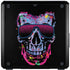 Liquid Blue Neon Skull with Glasses Cooler Master MasterBox Q300L Mini Tower Skin
