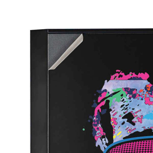 Liquid Blue Neon Skull with Glasses Corsair 4000D Tempered Glass Mid-Tower ATX Case Skin