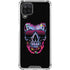 Liquid Blue Neon Skull with Glasses Galaxy A12 Clear Case