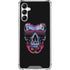 Liquid Blue Neon Skull with Glasses Galaxy A14 5G Clear Case