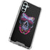 Liquid Blue Neon Skull with Glasses Galaxy A14 5G Clear Case