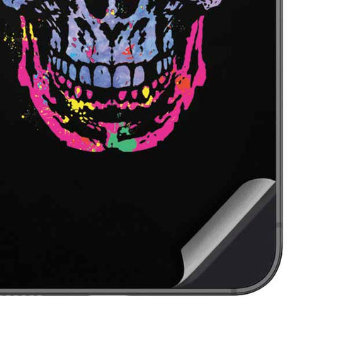 Liquid Blue Neon Skull with Glasses Galaxy A14 5G Skin