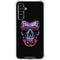 Liquid Blue Neon Skull with Glasses Galaxy A54 5G Clear Case