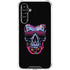 Liquid Blue Neon Skull with Glasses Galaxy A54 5G Clear Case
