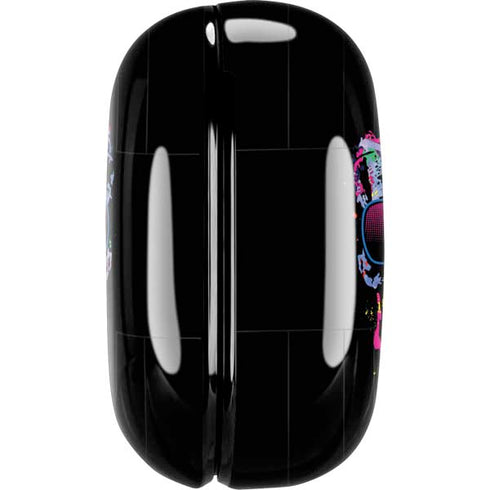 Liquid Blue Neon Skull with Glasses Galaxy Buds Pro Skin