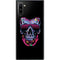 Liquid Blue Neon Skull with Glasses Galaxy Note 10 Skin