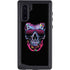 Liquid Blue Neon Skull with Glasses Galaxy Note 10 Waterproof Case