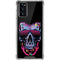 Liquid Blue Neon Skull with Glasses Galaxy Note20 5G Clear Case