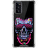 Liquid Blue Neon Skull with Glasses Galaxy Note20 5G Clear Case