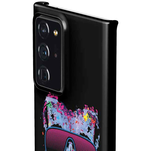 Liquid Blue Neon Skull with Glasses Galaxy Note20 Ultra 5G Lite Case