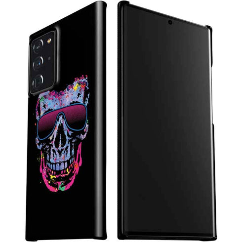 Liquid Blue Neon Skull with Glasses Galaxy Note20 Ultra 5G Lite Case