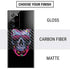 Liquid Blue Neon Skull with Glasses Galaxy Note20 Ultra 5G Skin