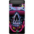 Liquid Blue Neon Skull with Glasses Galaxy S10 Plus Skin