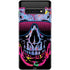 Liquid Blue Neon Skull with Glasses Galaxy S10 Skin