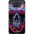 Liquid Blue Neon Skull with Glasses Galaxy S10e Skin
