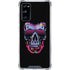 Liquid Blue Neon Skull with Glasses Galaxy S20 FE Clear Case
