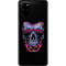 Liquid Blue Neon Skull with Glasses Galaxy S20 Plus Skin