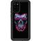 Liquid Blue Neon Skull with Glasses Galaxy S20 Plus Waterproof Case