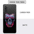 Liquid Blue Neon Skull with Glasses Galaxy S20 Skin