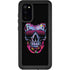Liquid Blue Neon Skull with Glasses Galaxy S20 Waterproof Case