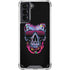 Liquid Blue Neon Skull with Glasses Galaxy S21 5G Clear Case