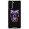 Liquid Blue Neon Skull with Glasses Galaxy S21 FE Clear Case