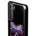 Liquid Blue Neon Skull with Glasses Galaxy S21 FE Pro Case