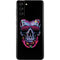 Liquid Blue Neon Skull with Glasses Galaxy S21 Plus 5G Skin