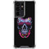 Liquid Blue Neon Skull with Glasses Galaxy S21 Ultra 5G Clear Case