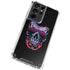Liquid Blue Neon Skull with Glasses Galaxy S21 Ultra 5G Clear Case