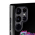 Liquid Blue Neon Skull with Glasses Galaxy S22 Ultra Pro Case