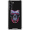 Liquid Blue Neon Skull with Glasses Galaxy S23 Plus Clear Case